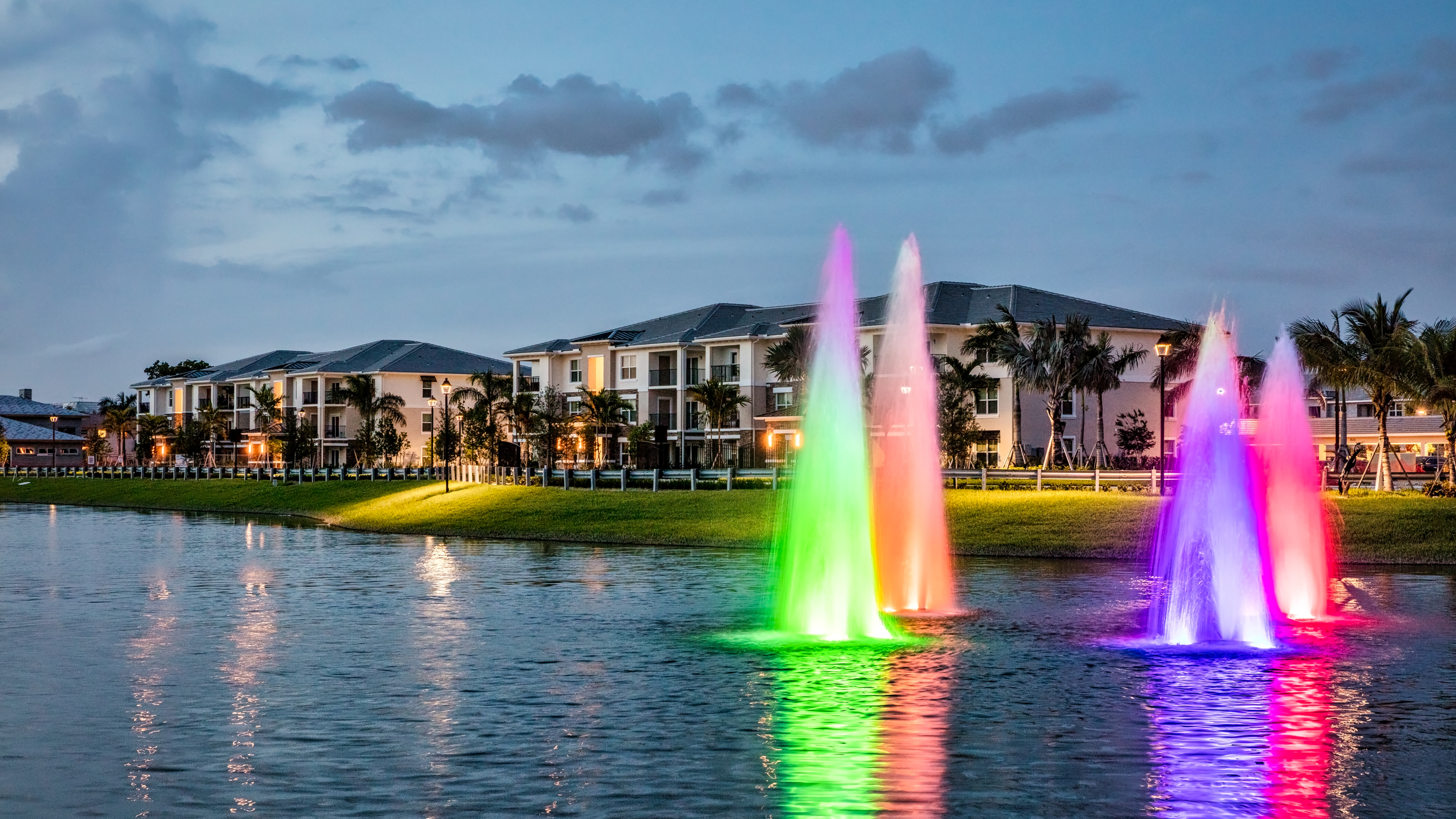 Photo of Water Fountain at Night